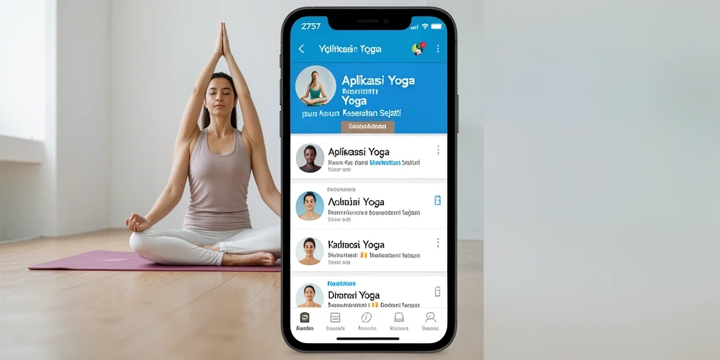 Antarmuka pengguna 2757 yang intuitif untuk praktik Yoga sehari-hari.