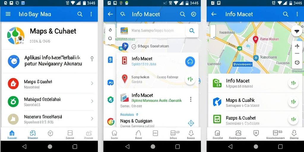 Antarmuka aplikasi 3446 yang sederhana dan informatif.