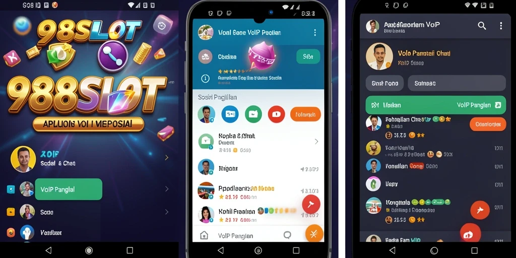 Antarmuka sederhana dan mudah digunakan di 988SLOT untuk VoIP Panggilan.