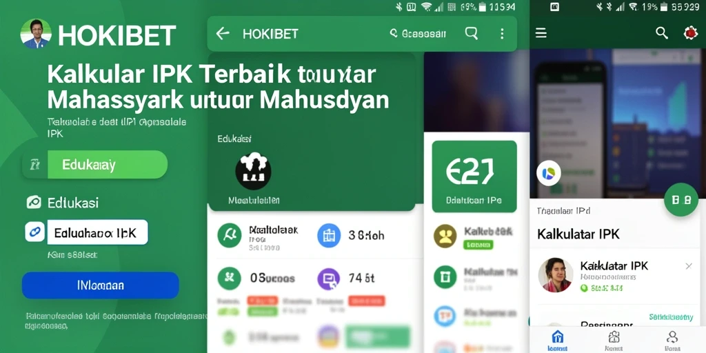 Tampilan antarmuka HOKIBET saat menghitung IPK.