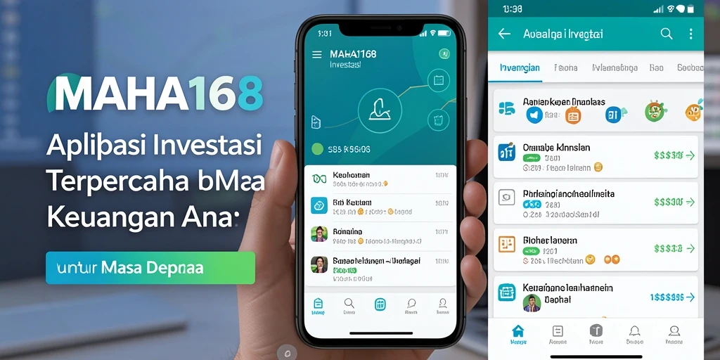 Tampilan antarmuka aplikasi MAHA168 yang sederhana dan informatif.