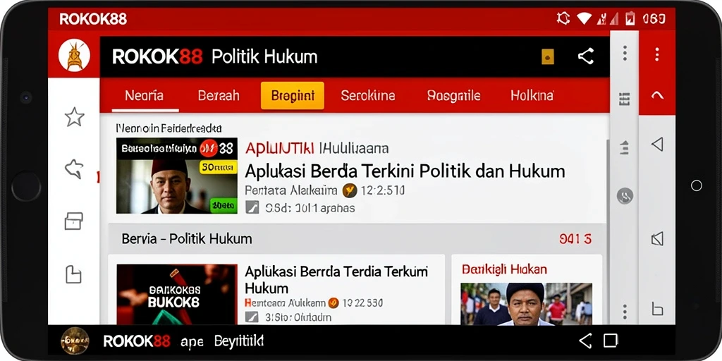 Tampilan antarmuka ROKOK88 yang informatif dan modern.