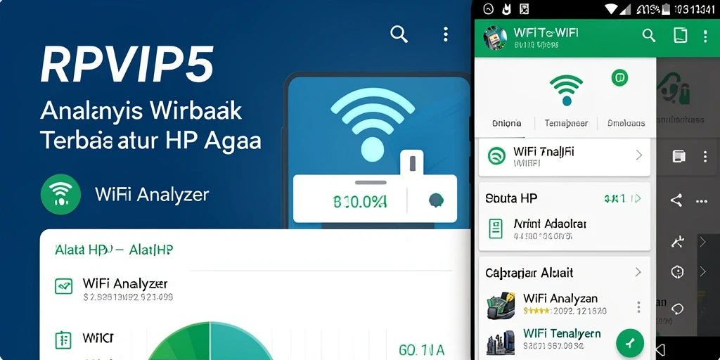 Antarmuka RPVIP5 yang menampilkan hasil analisis WiFi dengan jelas.