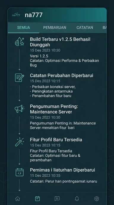 Riwayat Versi Aplikasi na777 untuk Android
